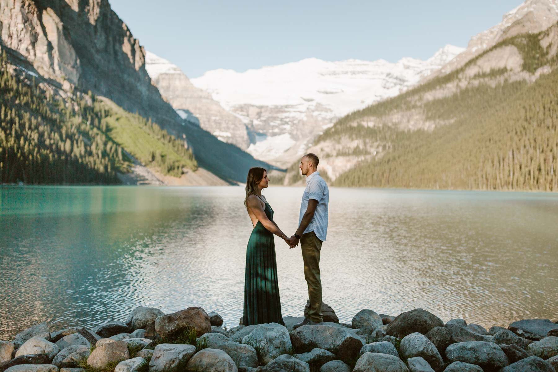 Adventure Elopement Photographers at Moraine Lake - Image 22