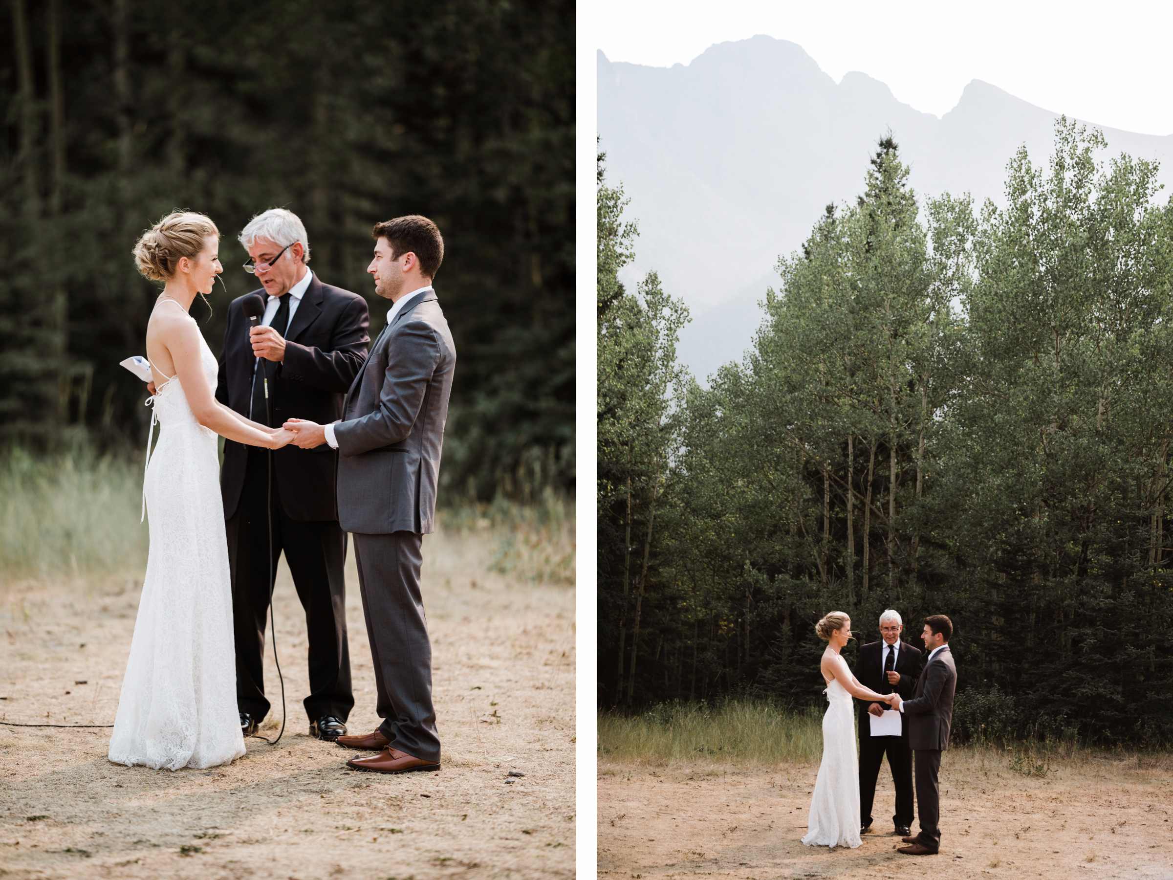 Calgary wedding photographer at Canmore and Banff destination elopement wedding in rocky mountains, Alberta, Canada - Photo 10