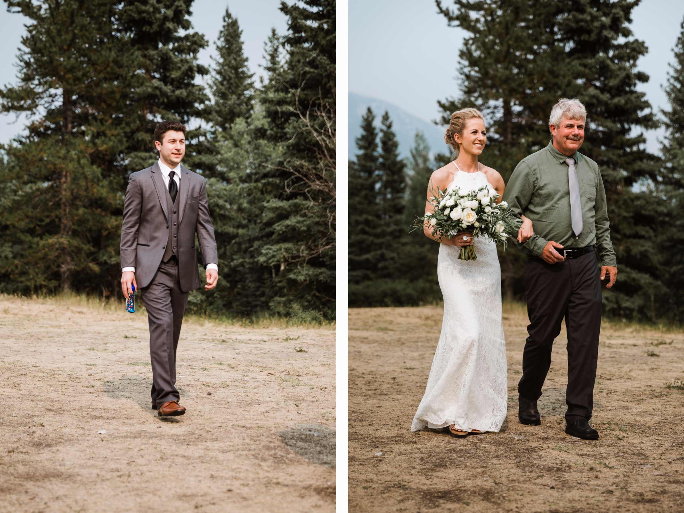 Calgary wedding photographer at Canmore and Banff destination elopement wedding in rocky mountains, Alberta, Canada - Photo 5