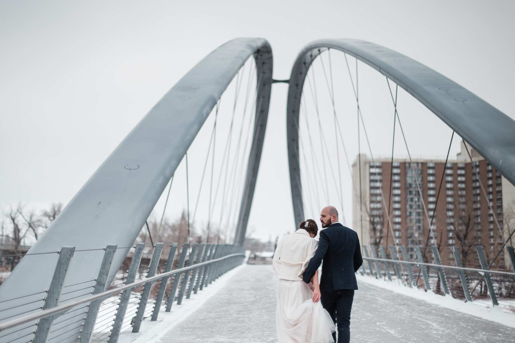 Calgary winter wedding photography at Charbar and affordable Simmons Building in East Village and The Baron Indoor Venue, Alberta - Image 36