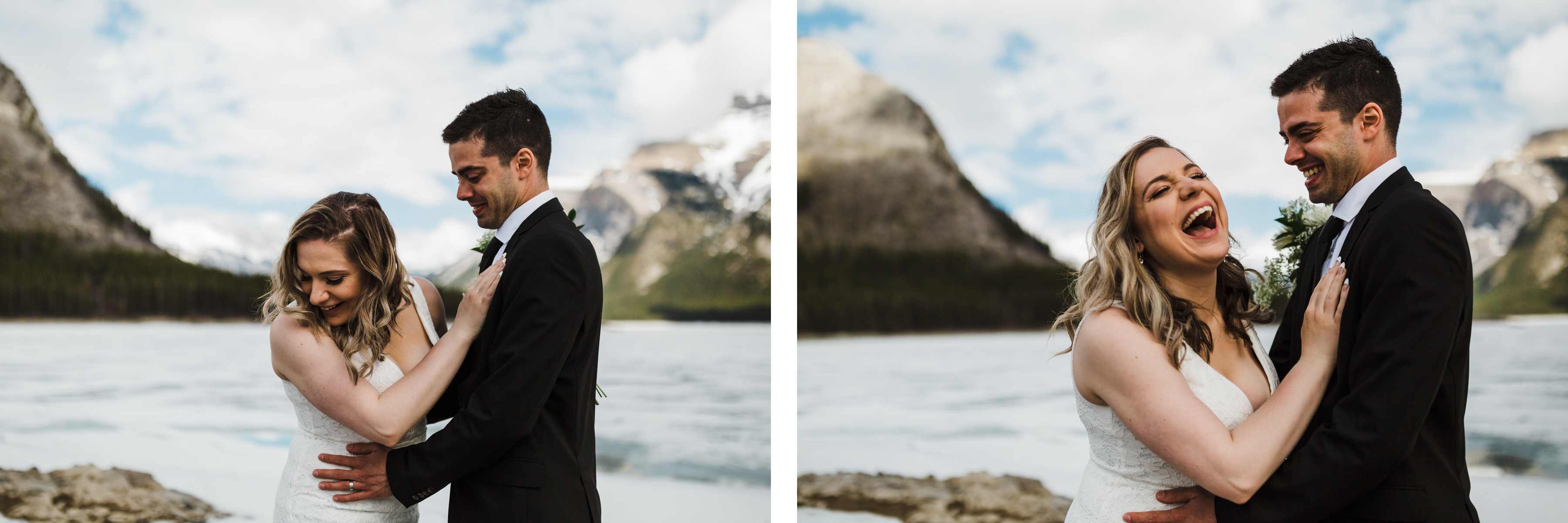Banff Adventure Wedding Photographers for Lake Minnewanka Elopement - Image 12