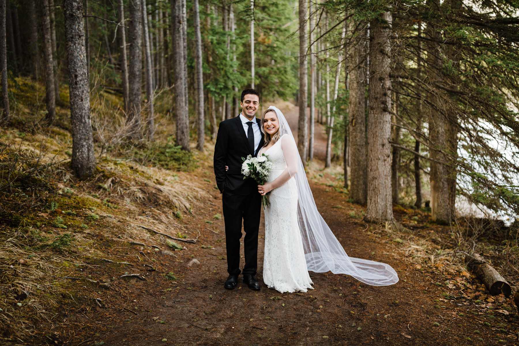 Banff Adventure Wedding Photographers for Lake Minnewanka Elopement - Image 14