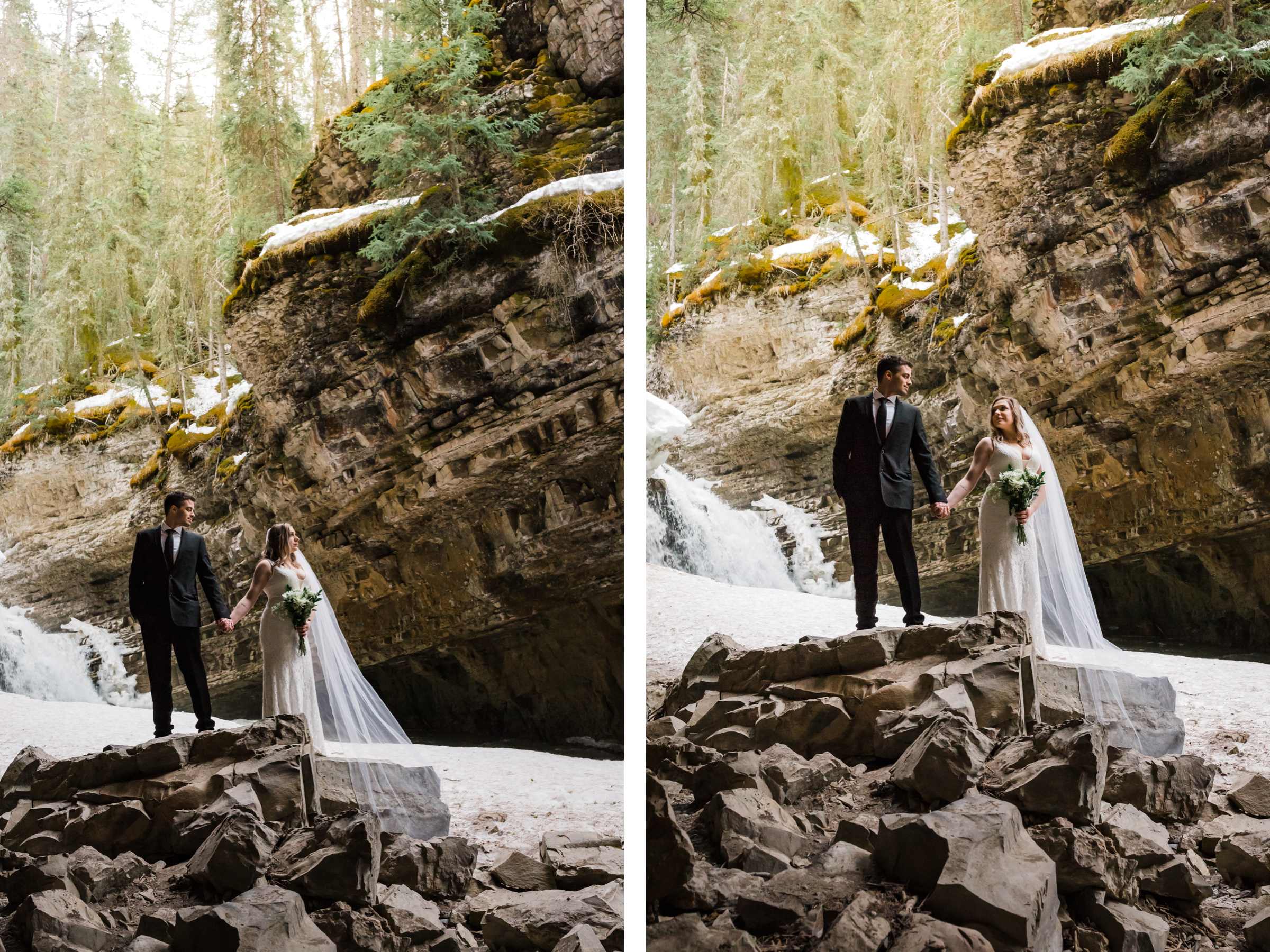 Banff Adventure Wedding Photographers for Lake Minnewanka Elopement - Image 48
