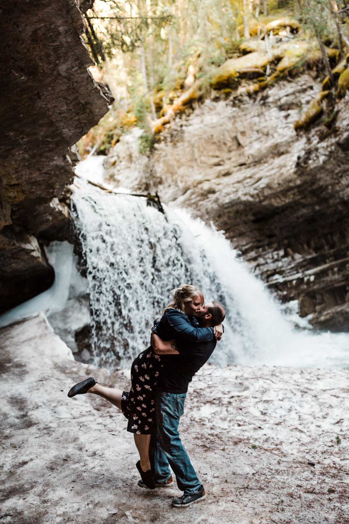 Banff Engagement Photographers at Johnston Canyon - Photo 9