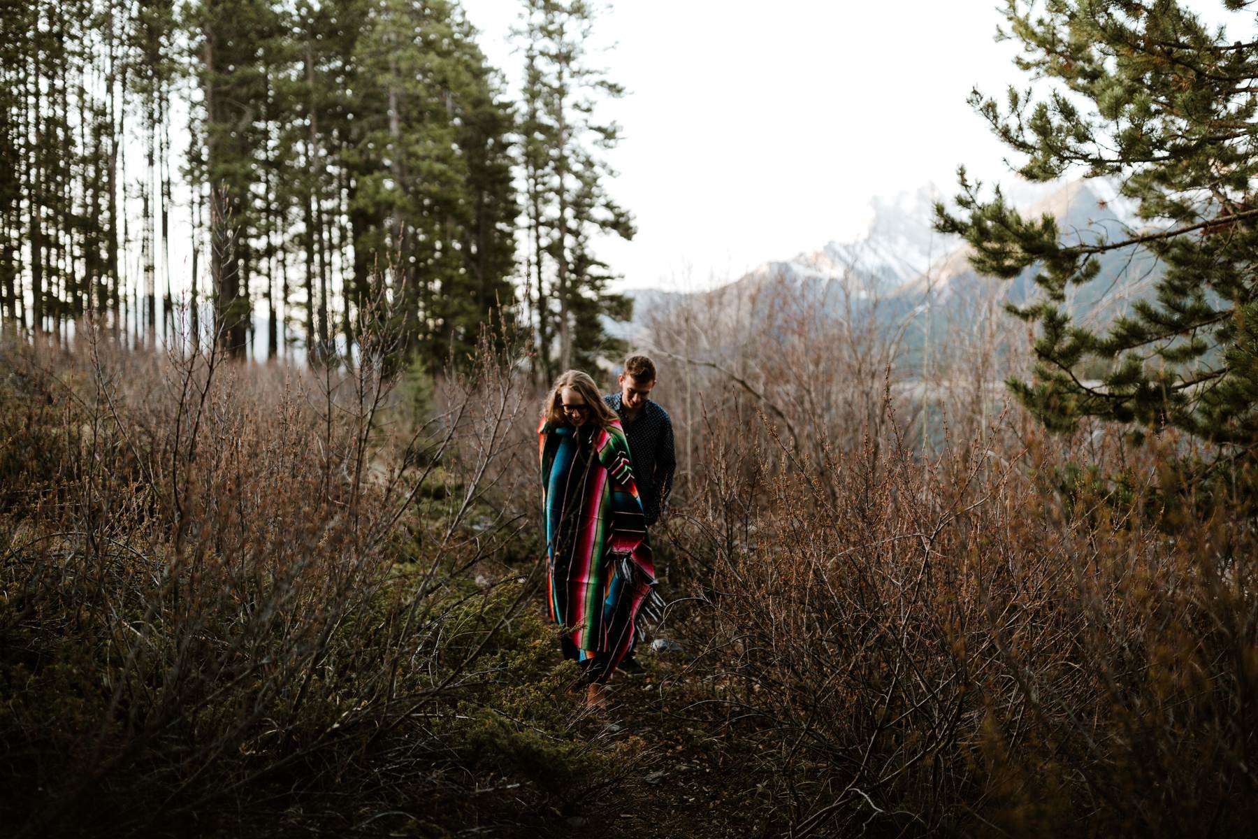 Canmore Engagement Photographers Adventure Session near Ha Ling Mountain - Photo 14