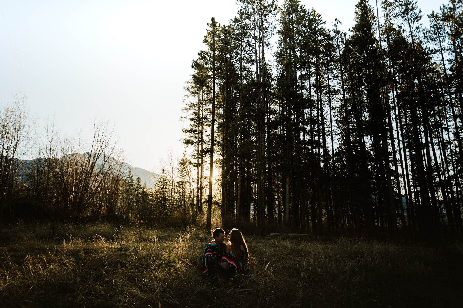 Canmore Engagement Photographers Adventure Session near Ha Ling Mountain - Photo 17