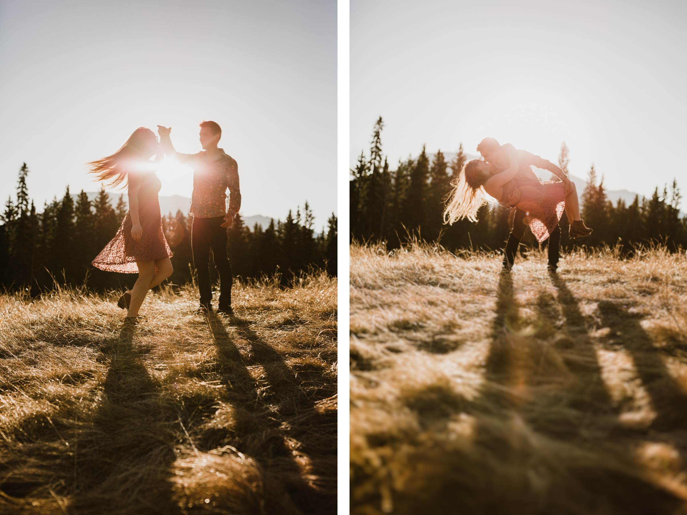 Canmore Engagement Photographers Adventure Session near Ha Ling Mountain - Photo 23