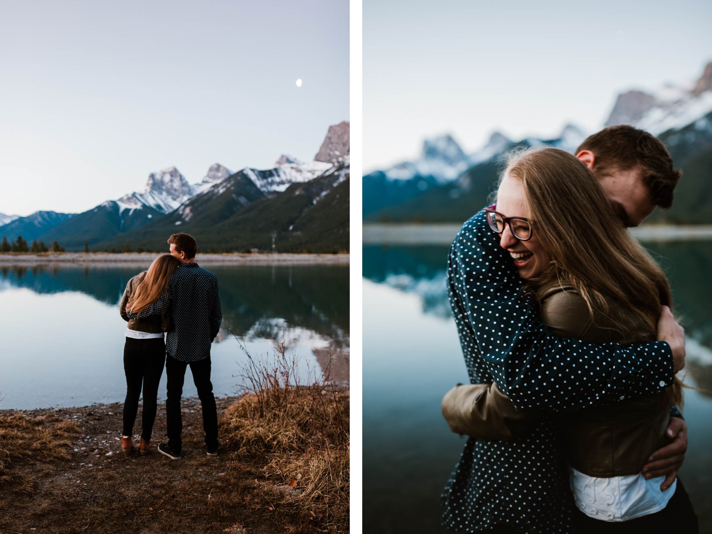 Canmore Engagement Photographers Adventure Session near Ha Ling Mountain - Photo 3