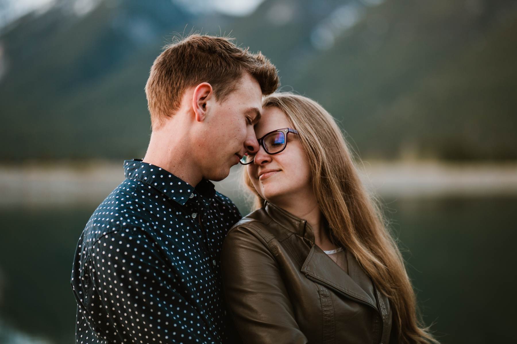 Canmore Engagement Photographers Adventure Session near Ha Ling Mountain - Photo 9