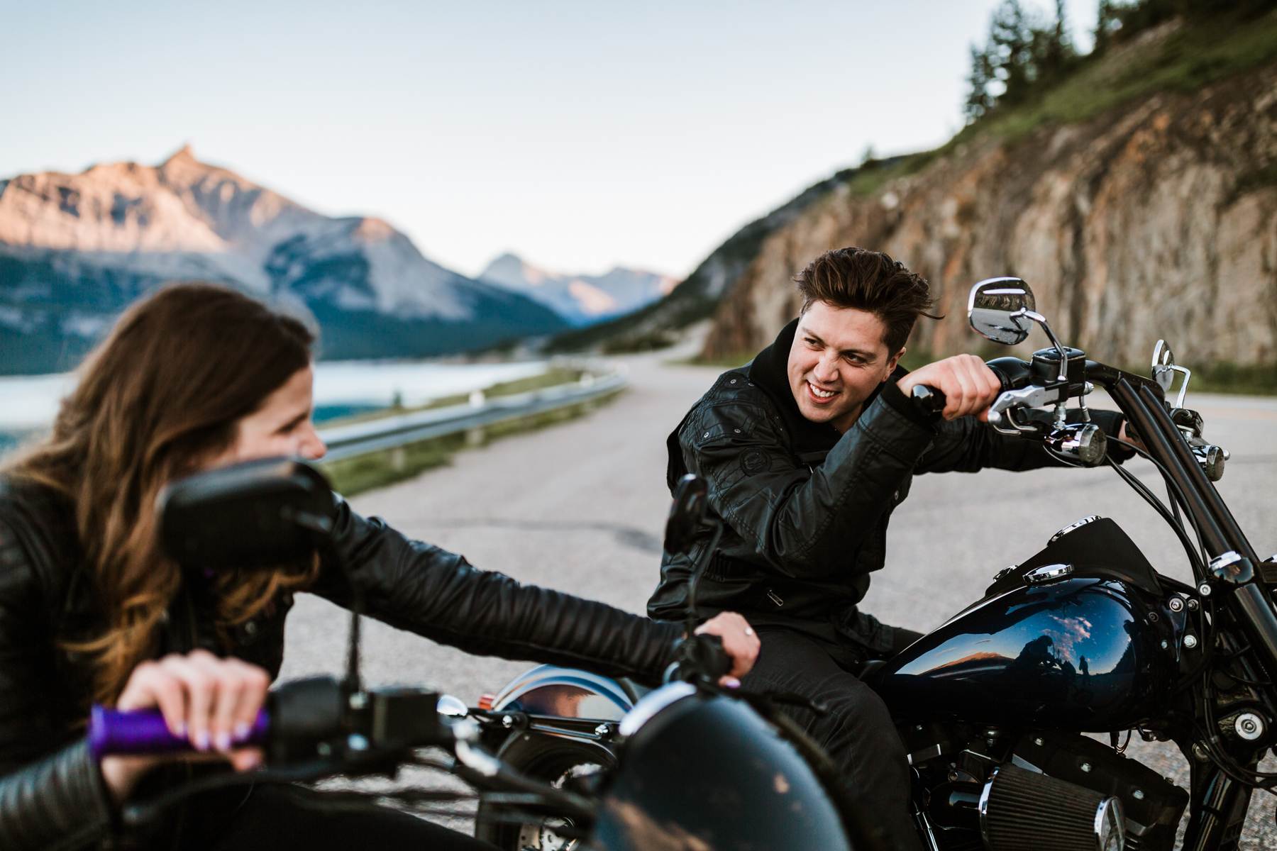 Nordegg Wedding Photographers Motorcycle Adventure Session - Photo 17