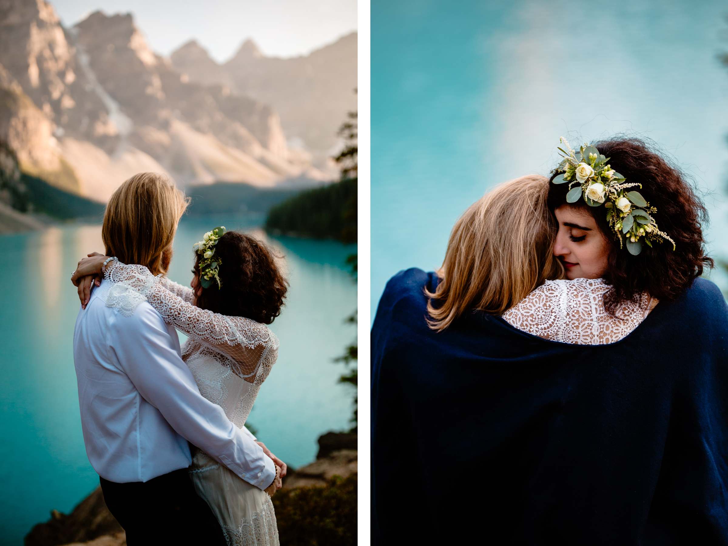 Banff Photographers at a Moraine Lake Post-Wedding Adventure Session - Photo 20