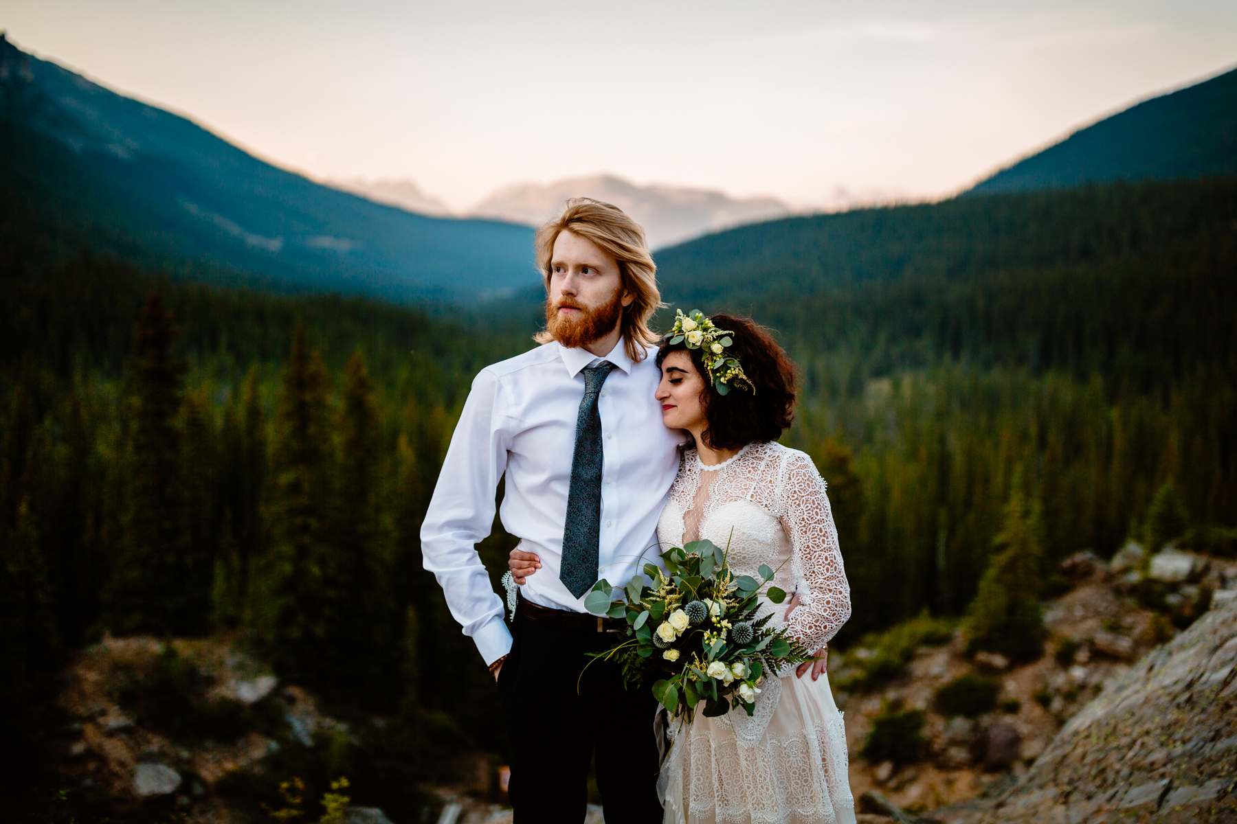 Banff Photographers at a Moraine Lake Post-Wedding Adventure Session - Photo 24