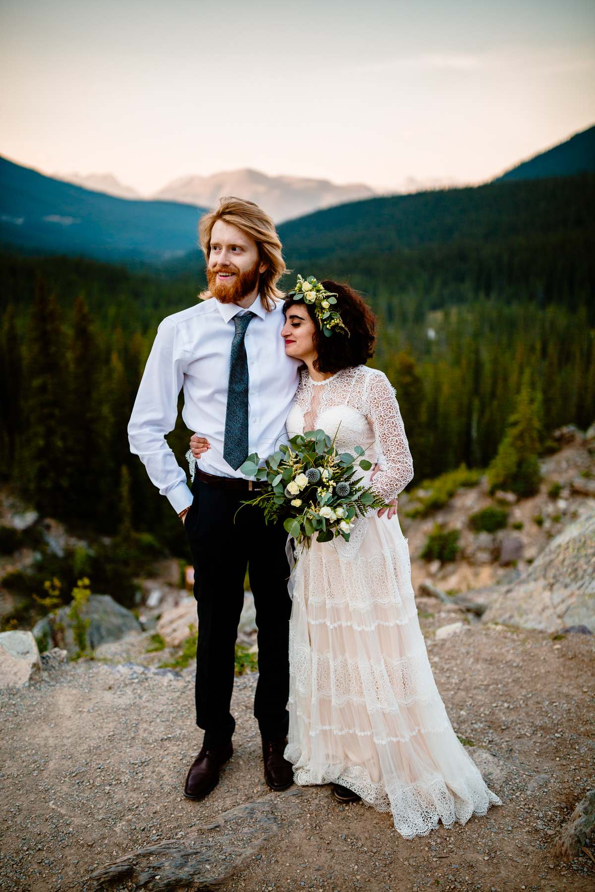 Banff Photographers at a Moraine Lake Post-Wedding Adventure Session - Photo 26