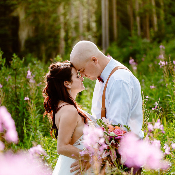 Cascade Gardens Banff wedding photography