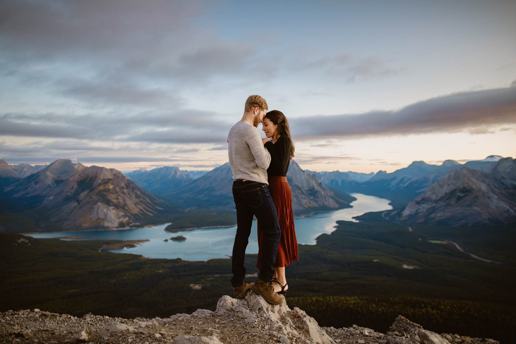 Canmore hiking engagement photos in Kananaskis Country - Image 11