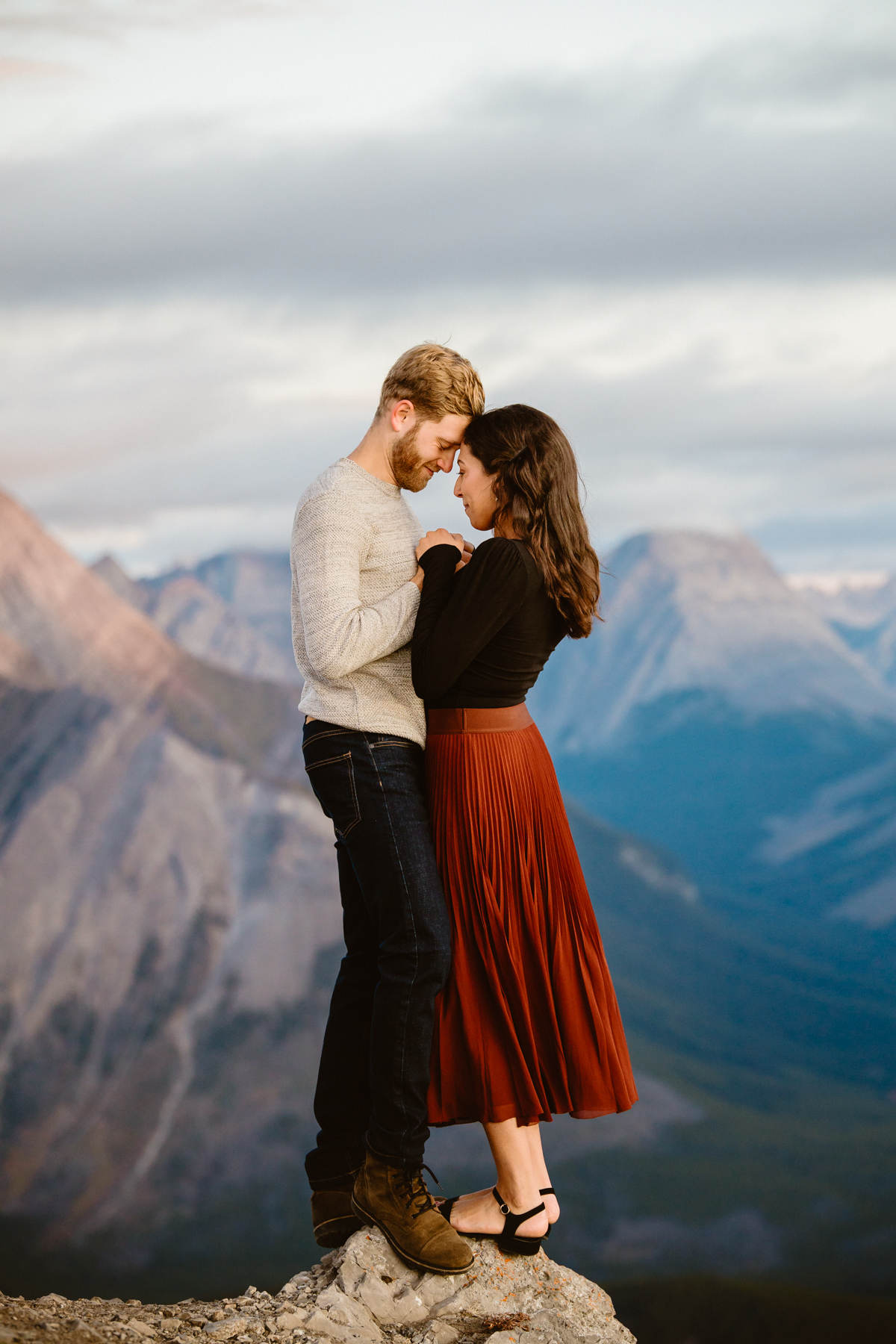 Canmore hiking engagement photos in Kananaskis Country - Image 12
