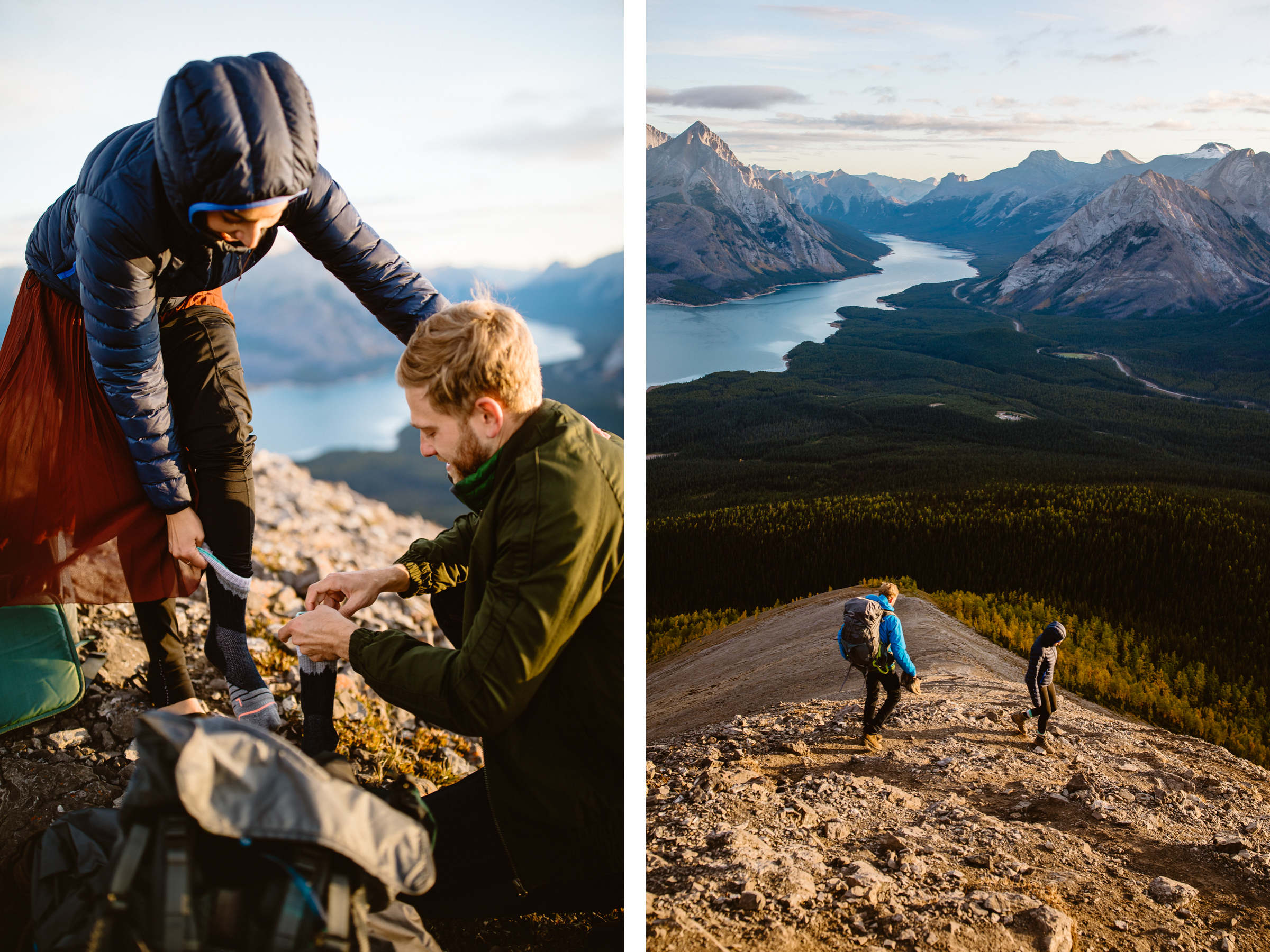 Canmore hiking engagement photos in Kananaskis Country - Image 19