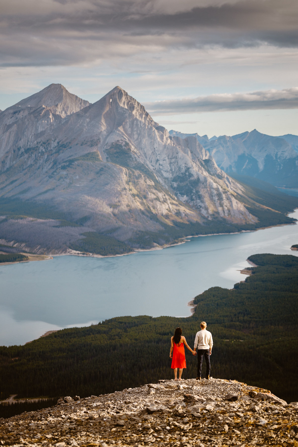 Canmore hiking engagement photos in Kananaskis Country - Image 25