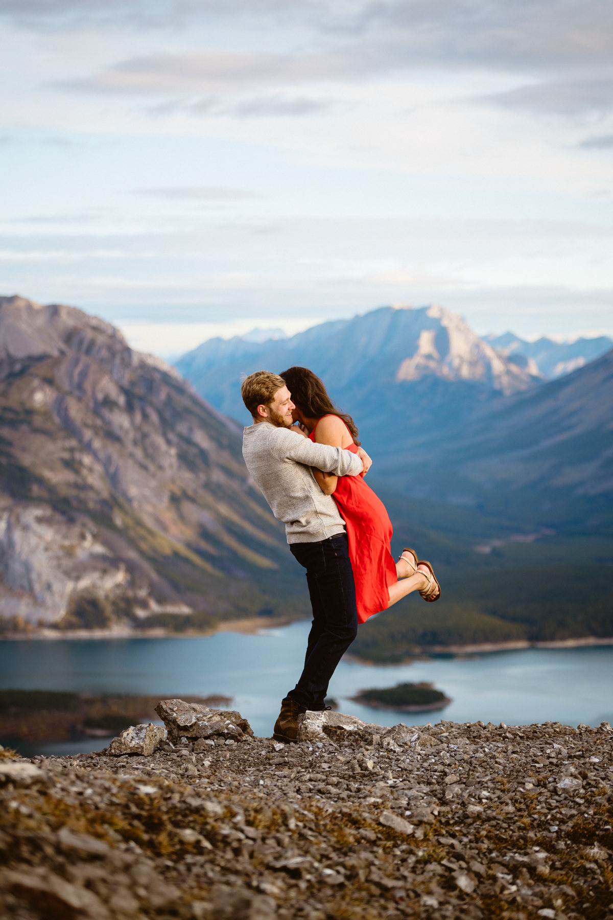 Canmore hiking engagement photos in Kananaskis Country - Image 26