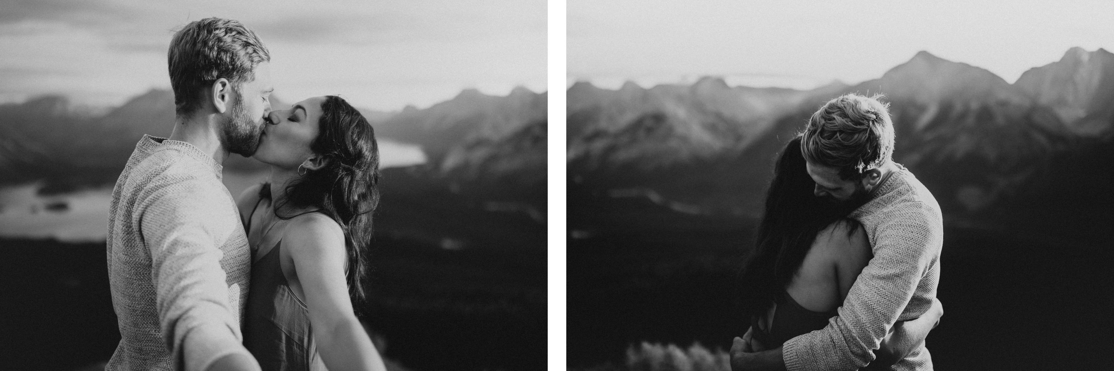 Canmore hiking engagement photos in Kananaskis Country - Image 27