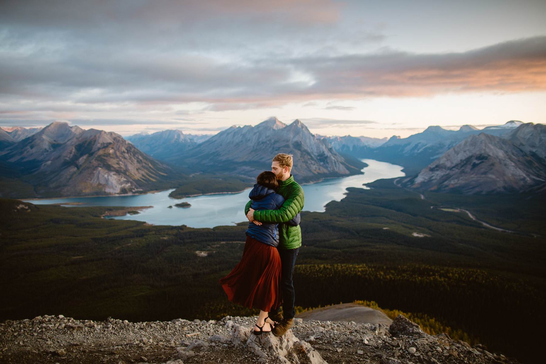 Canmore hiking engagement photos in Kananaskis Country - Image 8