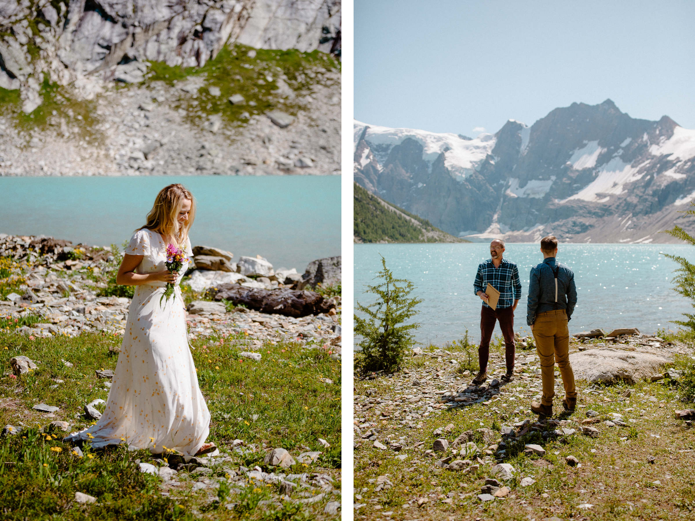 Adventure Elopement Photographers at a Hiking Wedding near Invermere - Photo 1