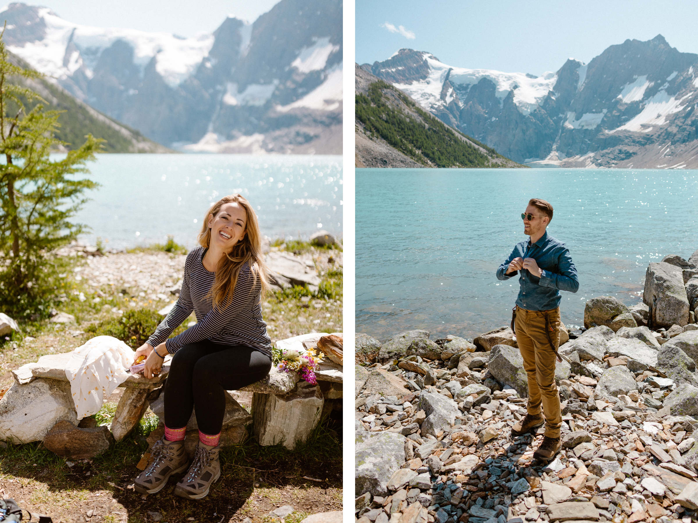 Adventure Elopement Photographers at a Hiking Wedding near Invermere - Photo 10