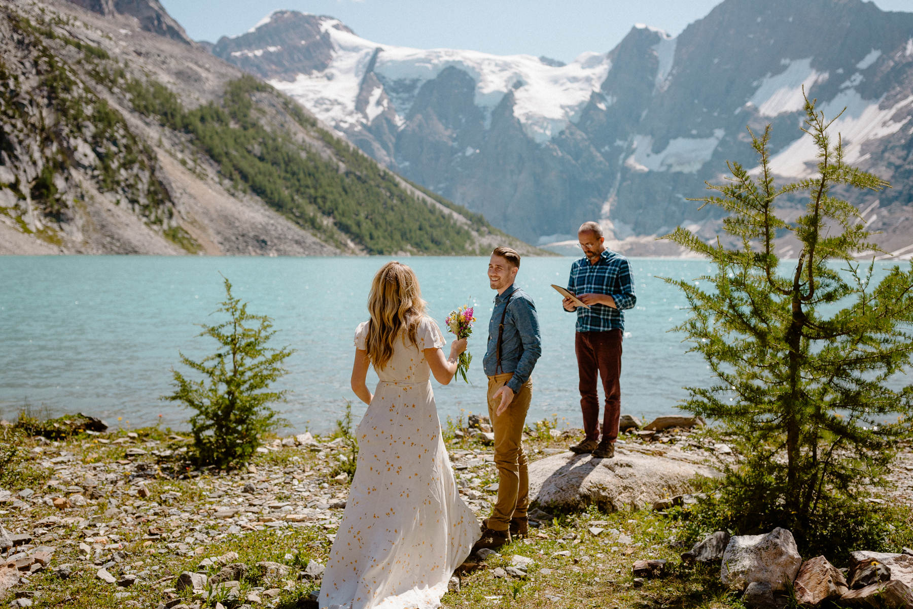 Adventure Elopement Photographers at a Hiking Wedding near Invermere - Photo 14