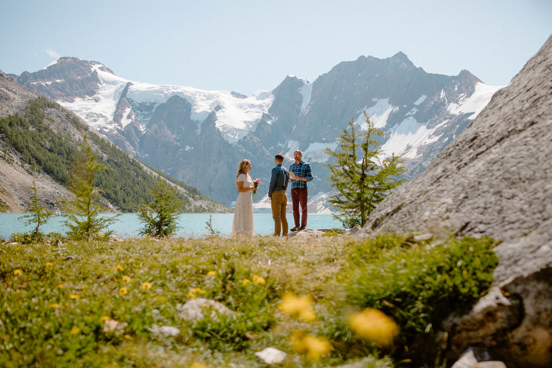 Adventure Elopement Photographers at a Hiking Wedding near Invermere - Photo 18