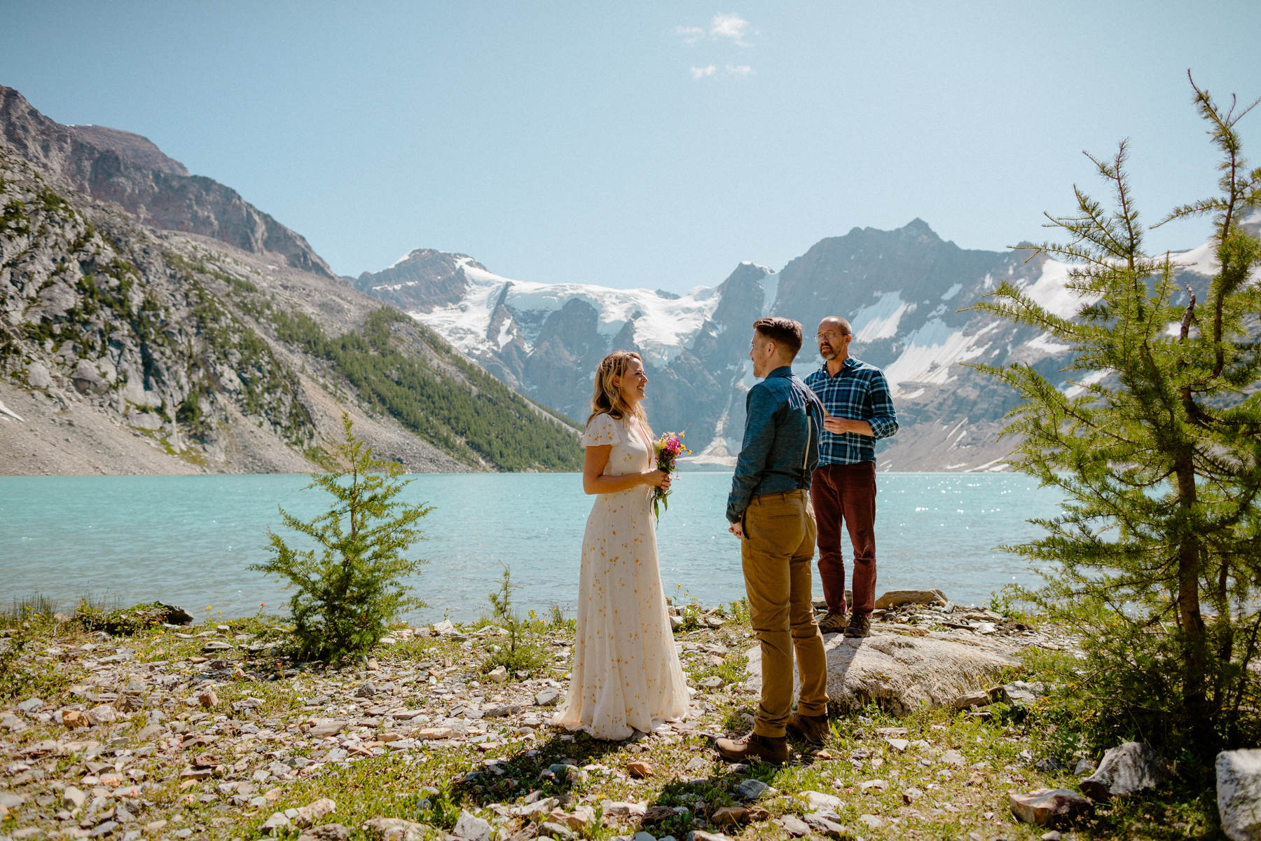 Adventure Elopement Photographers at a Hiking Wedding near Invermere - Photo 19