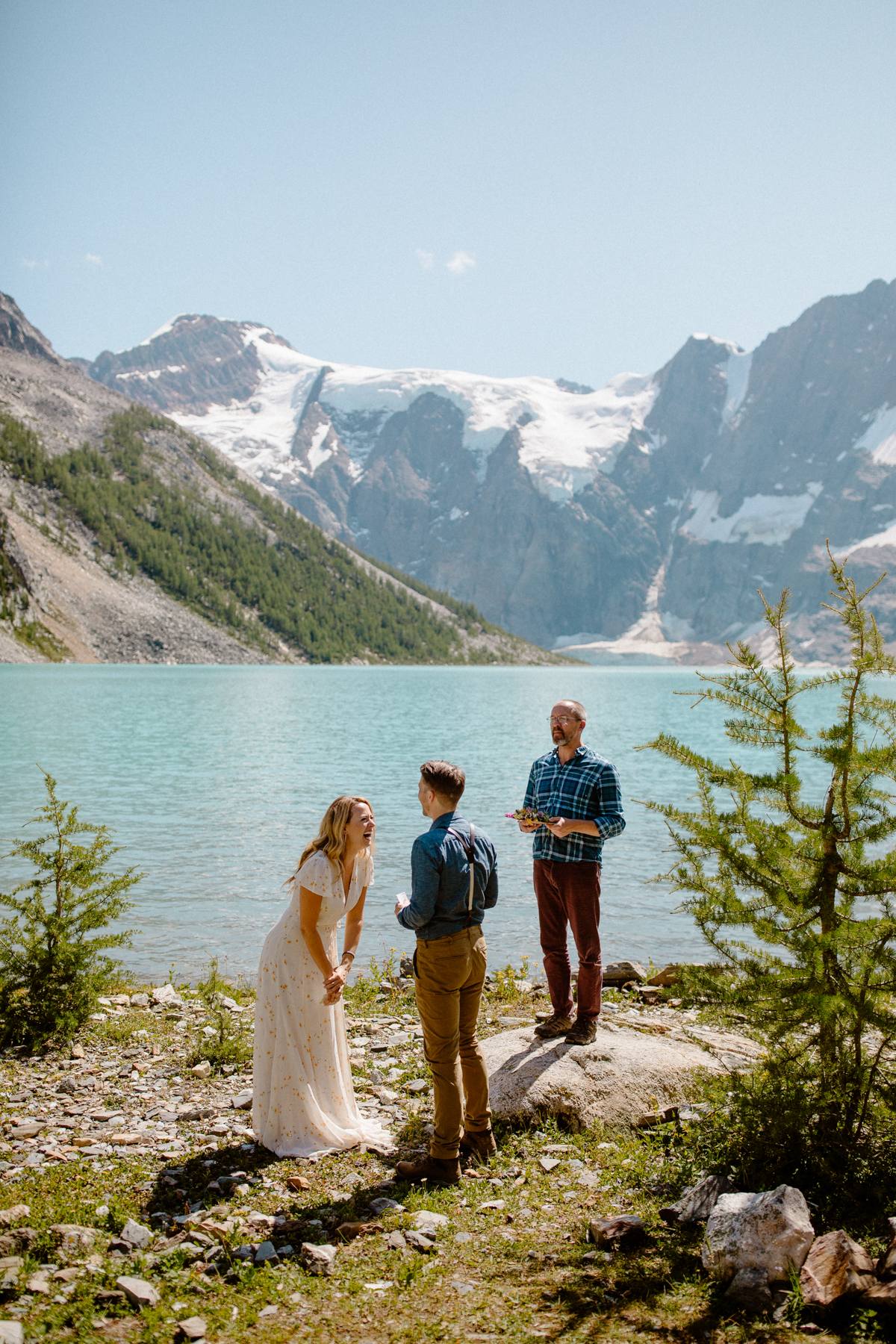 Adventure Elopement Photographers at a Hiking Wedding near Invermere - Photo 23