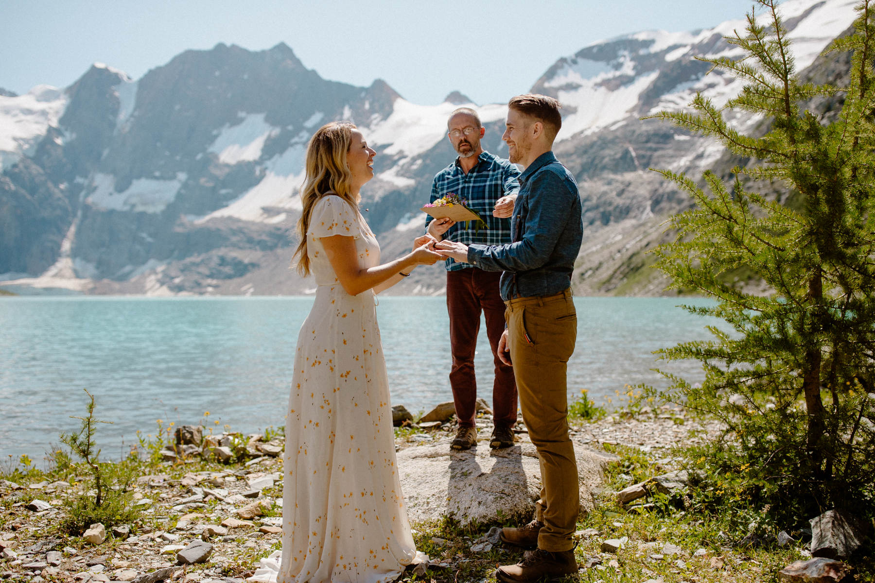 Adventure Elopement Photographers at an Invermere Hiking Wedding in British Columbia