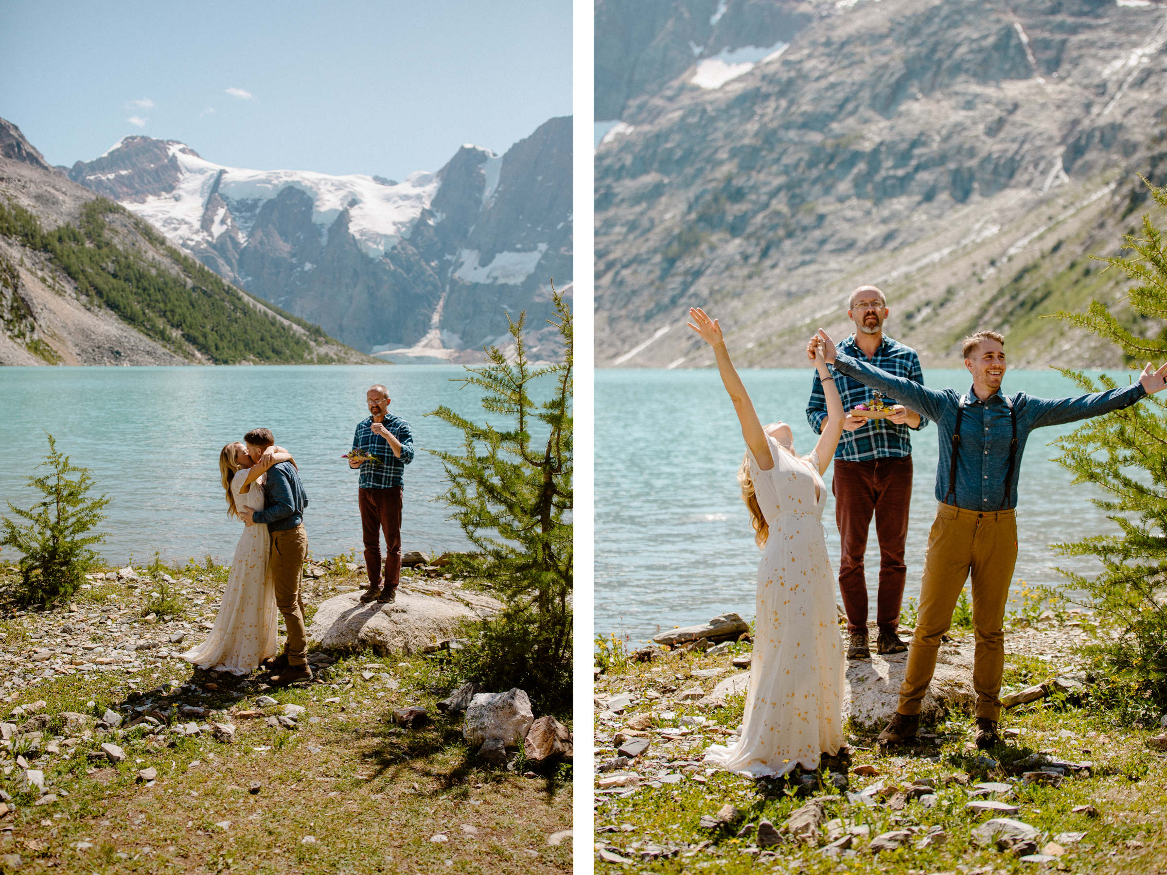 Adventure Elopement Photographers at a Hiking Wedding near Invermere - Photo 27