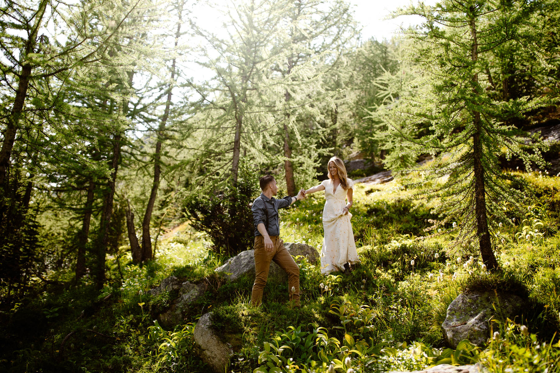 Adventure Elopement Photographers at a Hiking Wedding near Invermere - Photo 33