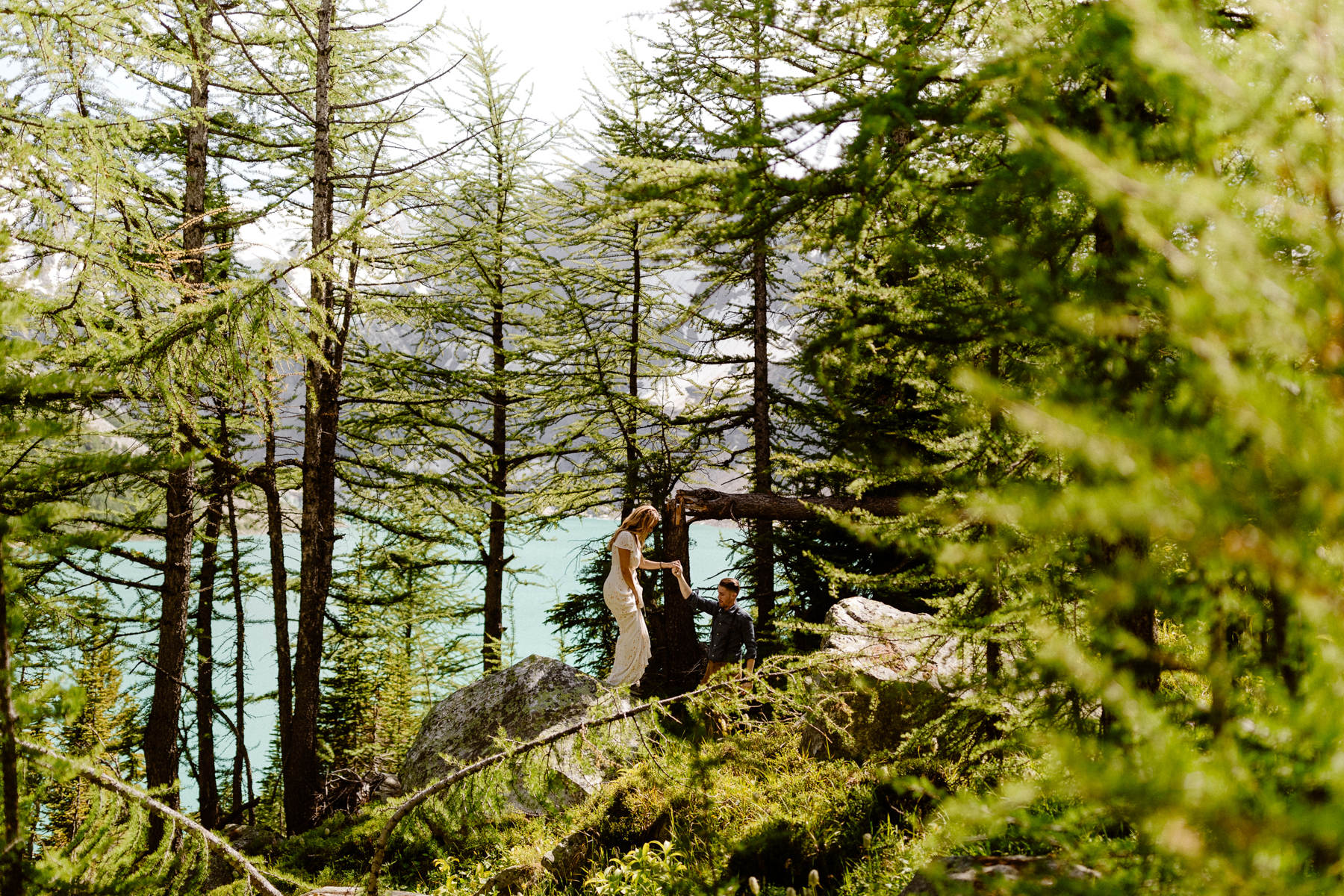Adventure Elopement Photographers at a Hiking Wedding near Invermere - Photo 40