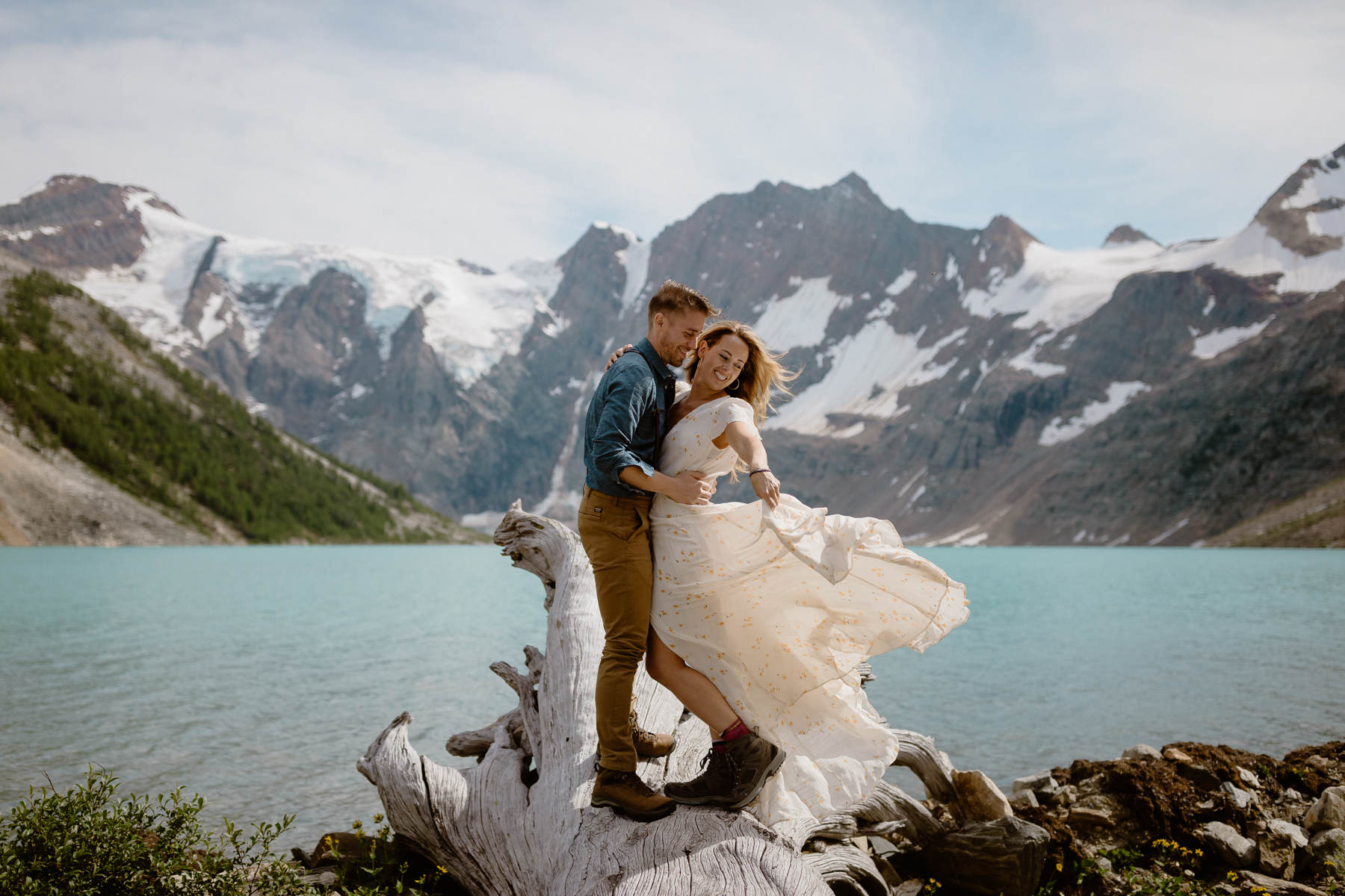Adventure Elopement Photographers at a Hiking Wedding near Invermere - Photo 46