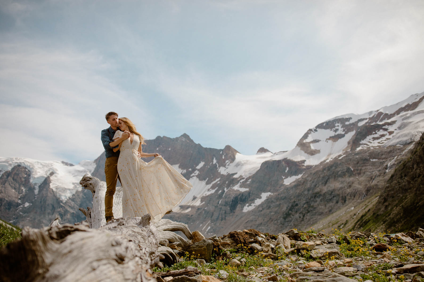 Adventure Elopement Photographers at a Hiking Wedding near Invermere - Photo 47