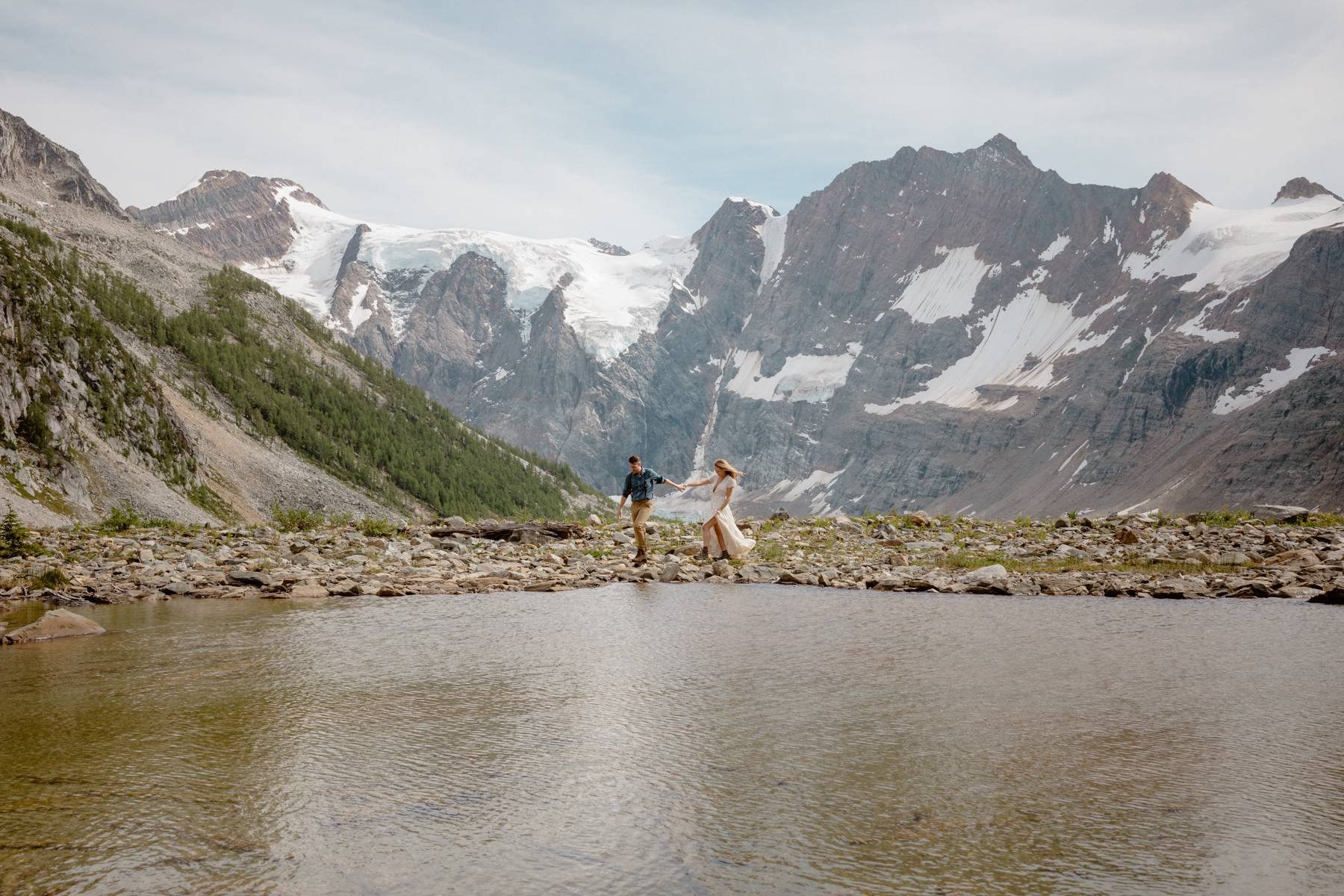 Adventure Elopement Photographers at a Hiking Wedding near Invermere - Photo 48