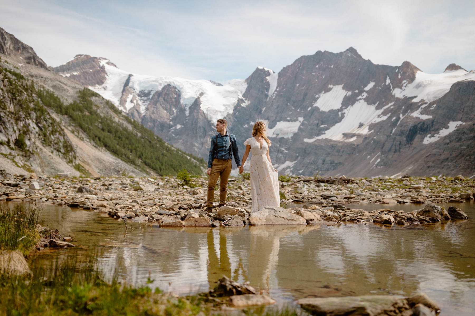 Adventure Elopement Photographers at a Hiking Wedding near Invermere - Photo 49