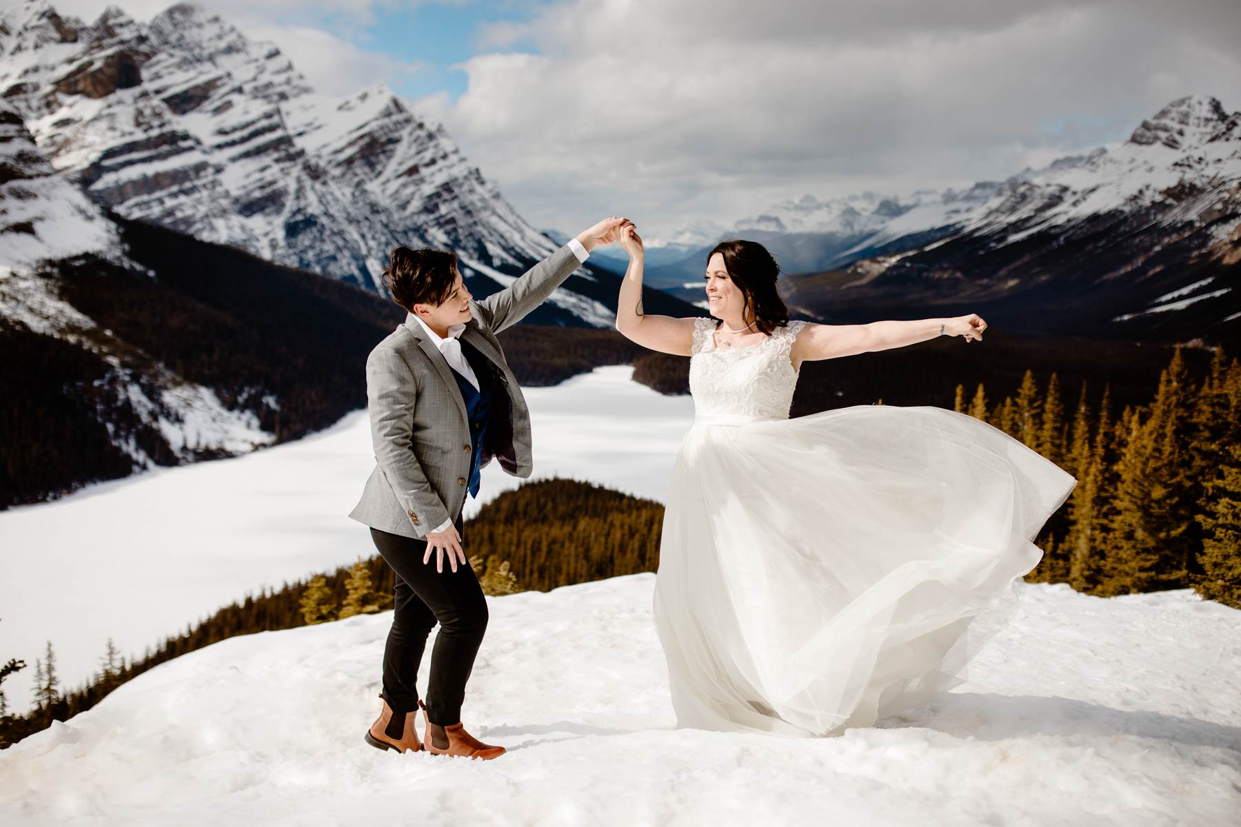 Banff National Park Elopement Photography with LGBTQ-friendly photographers - Image 13