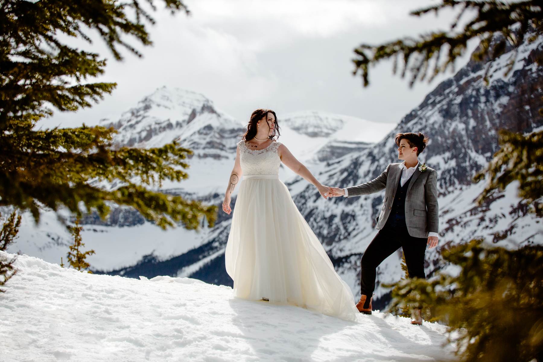 Banff National Park Elopement Photography with LGBTQ-friendly photographers - Image 15