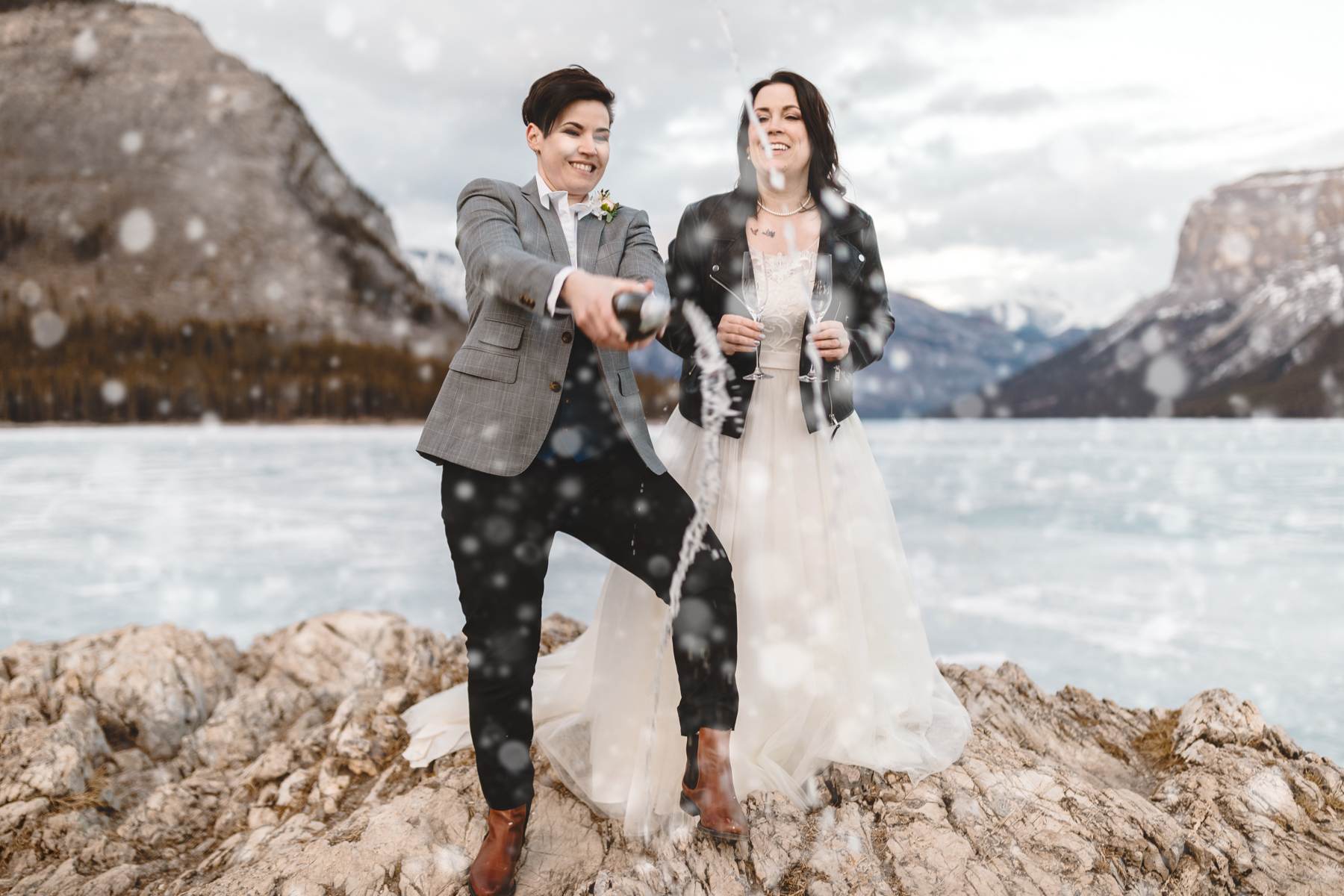 Banff National Park Elopement Photography with LGBTQ-friendly photographers - Image 34