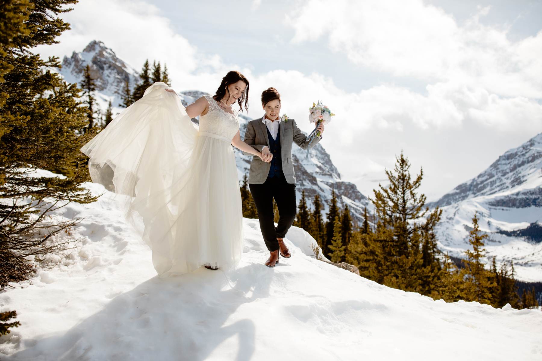 Banff National Park Elopement Photography with LGBTQ-friendly photographers - Image 7