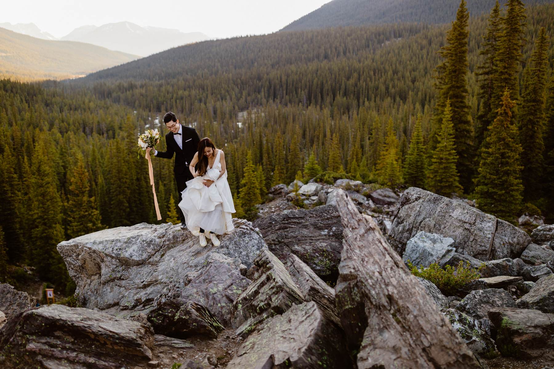 Banff Pre Wedding Photography at Moraine Lake - Photo 22
