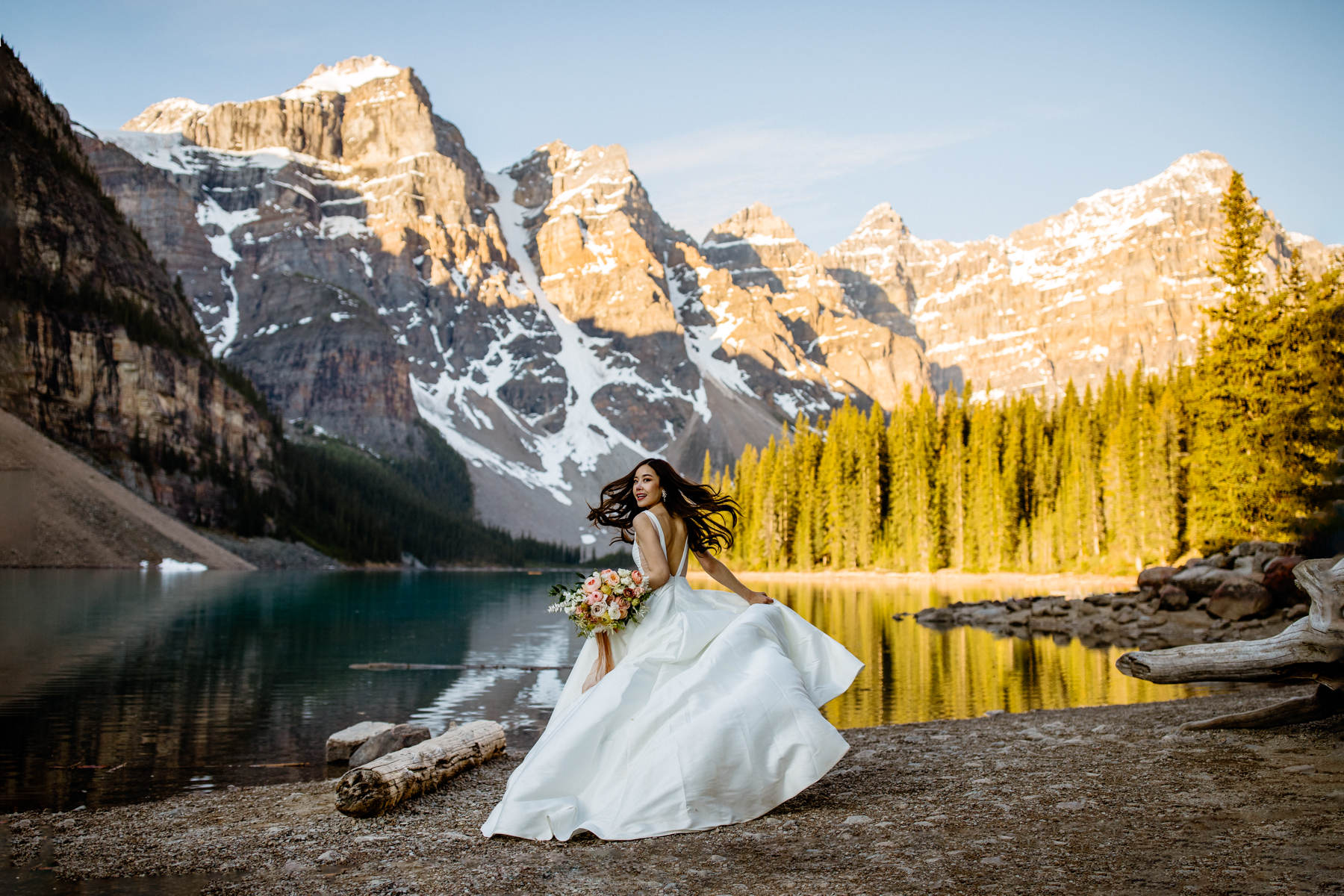 Banff Pre Wedding Photography at Moraine Lake - Photo 29