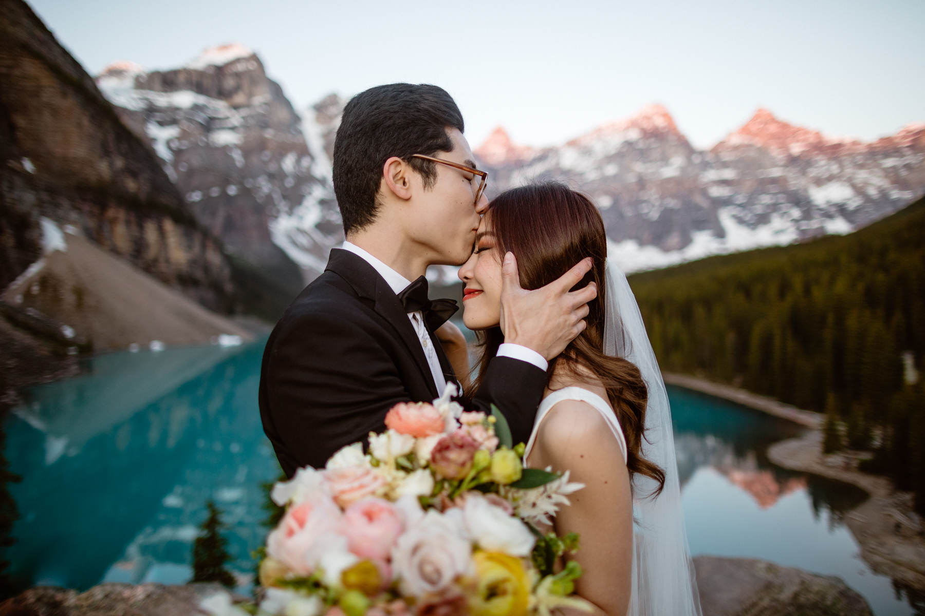 Banff Pre Wedding Photography at Moraine Lake - Photo 3