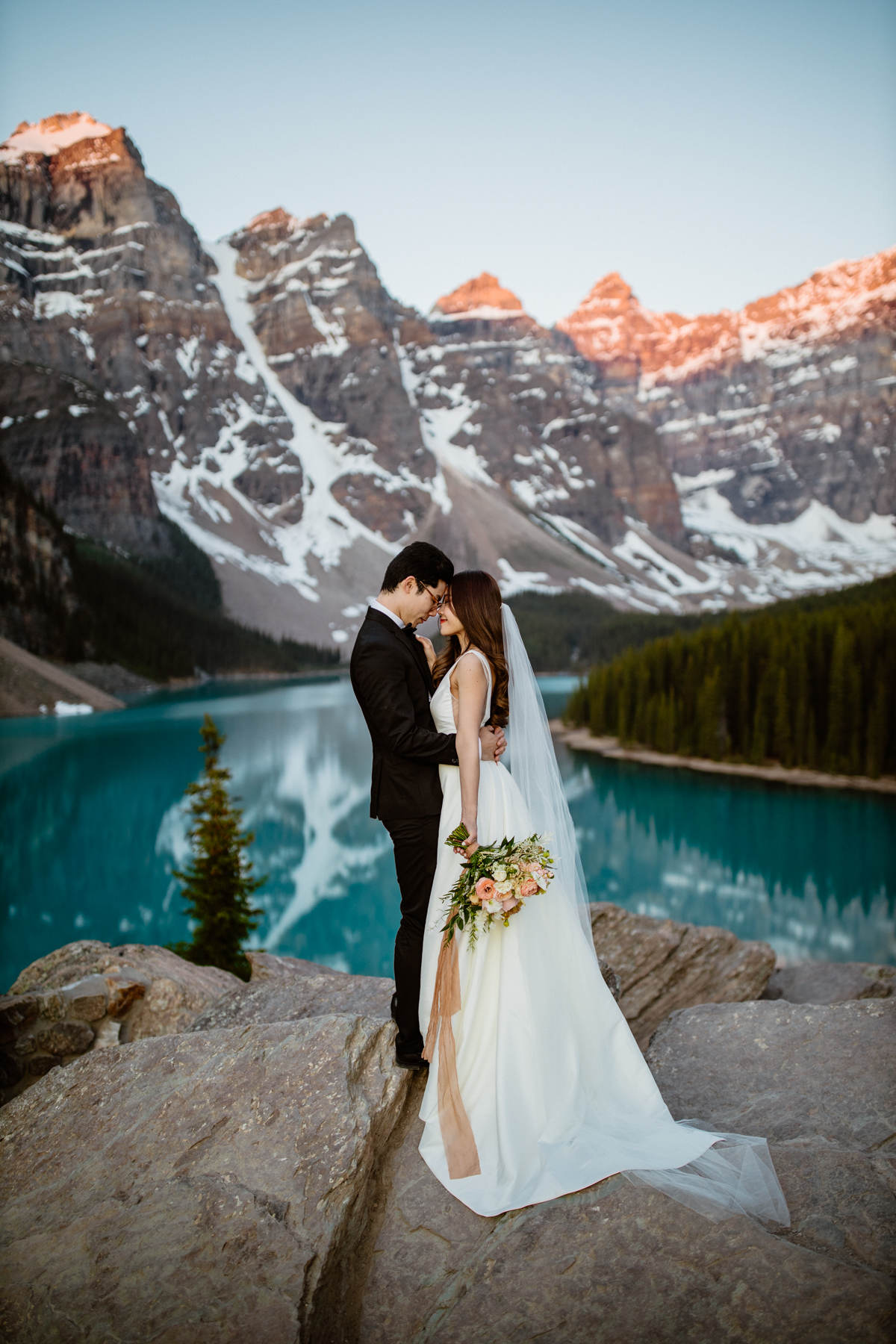 Banff Pre Wedding Photography at Moraine Lake - Photo 4