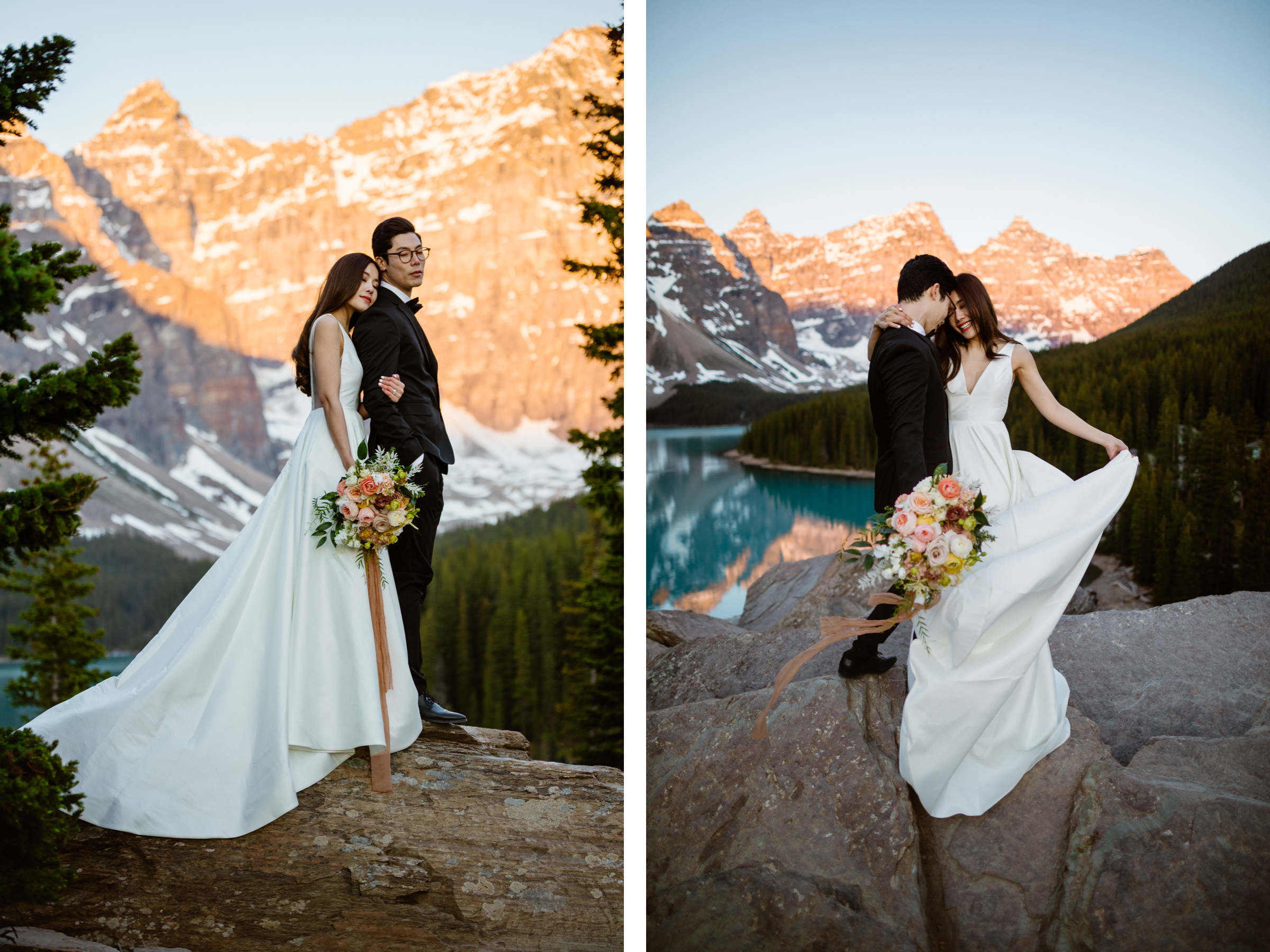 Banff Pre Wedding Photography at Moraine Lake - Photo 8