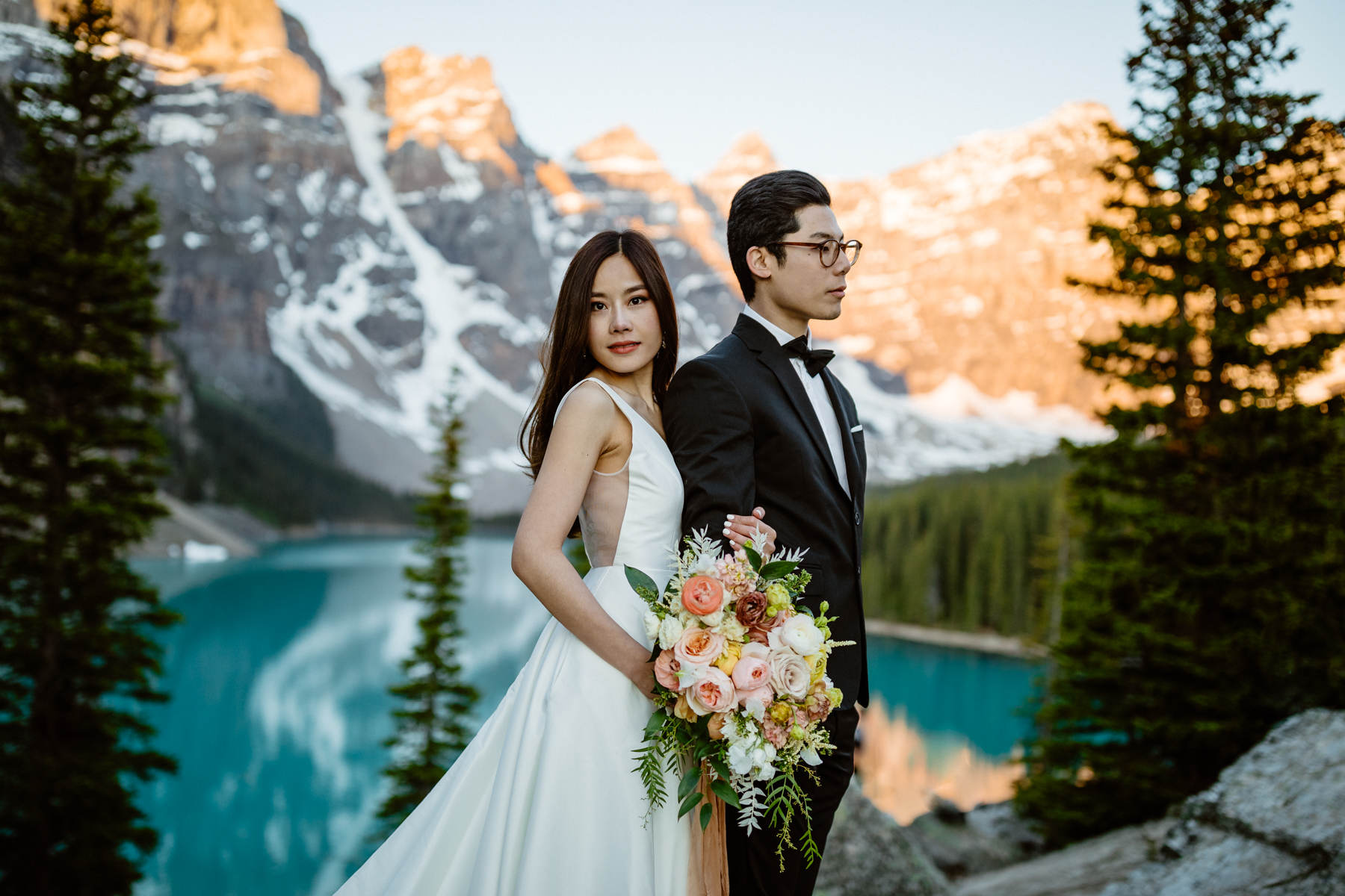 Banff Pre Wedding Photography at Moraine Lake - Photo 9
