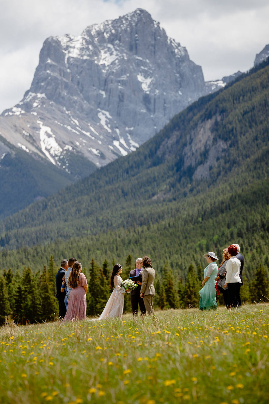 Quarry Lake Park wedding ceremony location for Canmore photographers